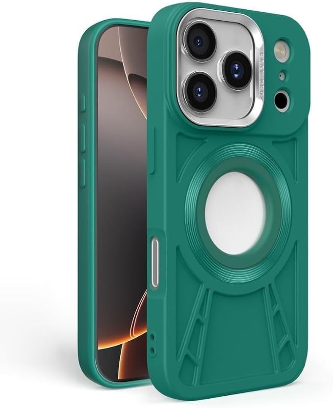 Slim Case for iPhone 17 Pro Max/17 Pro/Air/17, Logo View Military Cool Matte PC Shock Protection Anti-Scratch Cover (Green,iPhone 17 Pro)