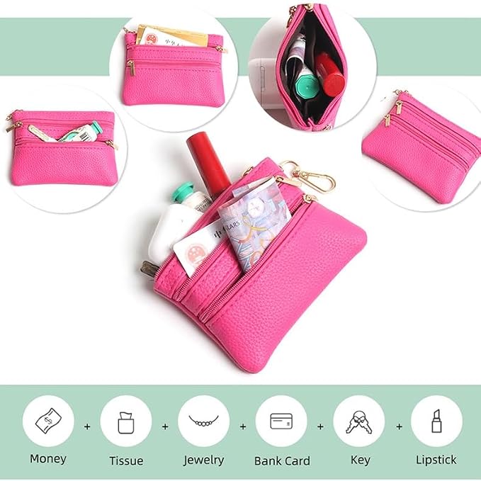 Crossbody Body Phone Holder for Women, New Phone Strap with Zippered Pouch, Adjustable Crossbody Strap