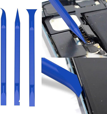 10pcs Plastic Spudgers + 2 Metal Triangular Pry Bar Set for iPad, Laptop, iPhone, Nintendo Switch, Keyboard, MacBook, Xbox, PS4, Desktop LCD, Handheld Game Console, hp Removal kit