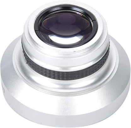 Fish Eye Lens Phone, 37mm 0.25X Super Fisheye Lens, Silver Strong Applicability Additional Lens for 37mm Caliber Camera Lenses