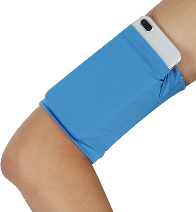 Elastic Running Armband Pouch Comfortable Arm Wrist Band Sleeve Bag Wristband Holder Pouch Case For Hold Phone Keys Card Wristband Holder Pouch Case, Black