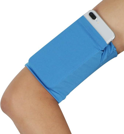 Elastic Running Armband Pouch Comfortable Arm Wrist Band Sleeve Bag Wristband Holder Pouch Case For Hold Phone Keys Card Wristband Holder Pouch Case, Black