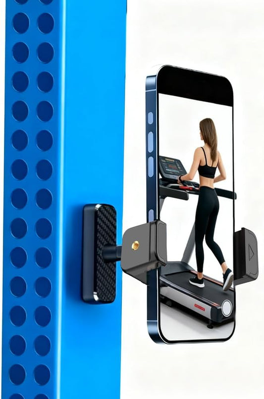 Magnetic Phone Holder for Treadmill,Gym, Motorcycles Tank, Golf Cart, Toolbox, Mechanics, Car, Truck, Boat, ATV,360° Adjustable Strong Magnets Compatible with 4-7" All Smartphones