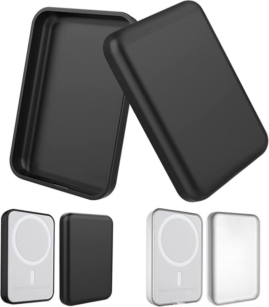2 Pack Case Compatible with Magsafe Battery Pack Cover, Ultra-Thin TPU Shockproof Case Slim Scratch Resistant Cover Protective Bumper Shell for Magsafe Battery Pack