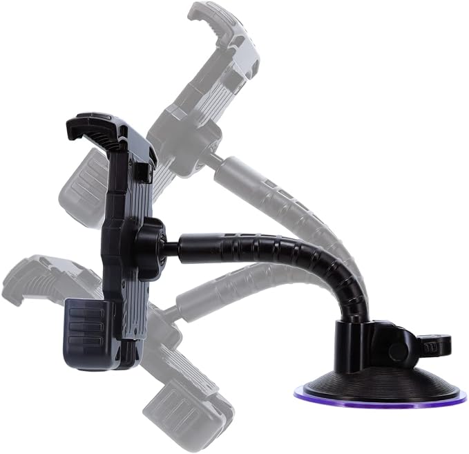 Cummins Windshield Phone Mount CMNWSPH - Suction Cup Phone Holder for Car or Truck Window or Dash Universal Fit - Black