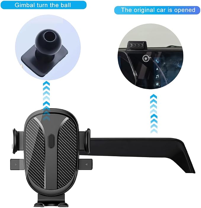 Car Phone Holder for 2026 Chevy/Chevrolet Equinox Accessories 2025 Dash Mount Cell Phone Mount for Most Smartphones Auto Interior Accessories(Just for 11.3inch Screen)
