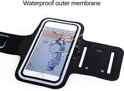Running Armband for Samsung Galaxy A10S A20S A51 A71 A90 Adjustable Arm Case Holder for Samsung Note 10 Lite A81 M60S S11 Plus Sports Mobile Phone Bag for Exercise Gym Workout with Key Holder