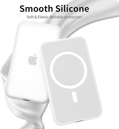 oakxco Silicone Case Compatible with iPhone Air Magsafe Battery Pack, Ultra Thin Slim Cover for 17 Air Battery Pack, TPU Rubber Scratch & Shatter Resistant Cover, Matte Clear