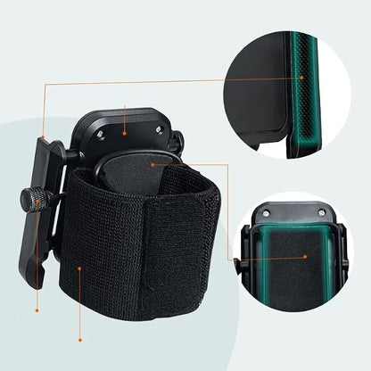 Wristband Phone Holder with Running Armband Cell Phone Armband 360° Rotatable Wristband Phone Holder for iPhone Sumsung Galaxy Android Smartphone Fitness Treadmill Walking Pad Trekking Hiking