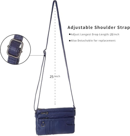 MINICAT Multiple Pockets Small Crossbody Purse Cell Phone Purse Shoulder Bags for Women Cross Body Bag for Woman