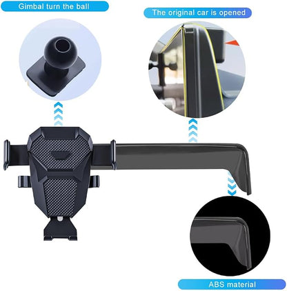 Car Phone Holder for 2024 2025 2026 VW/Volkswagen Atlas/Altas Cross Sport Accessories Dash Mount Cell Phone Holder for Most Smartphones Hands-Free 360 Degree Rotation