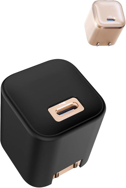 Case for Anker Nano 45W USB-C Charger (Model: B2692), Kids-Friendly Soft Silicone Protective Cover, Shockproof, Waterproof (Black)