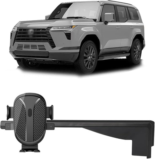 Car Phone Holder for 2024 2025 2026 Lexus GX550 Accessories Dash Mount Cell Phone Holder for GX550 Most Smartphones Auto Interior Accessories 360 Degree Rotation(Only for 14inch Screen)