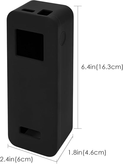 Silicone Power Bank Case Compatible with Anker 27650mAh 250W, Shock-Absorbing Protective Cover with Precise Cutouts, Portable Design (Black)