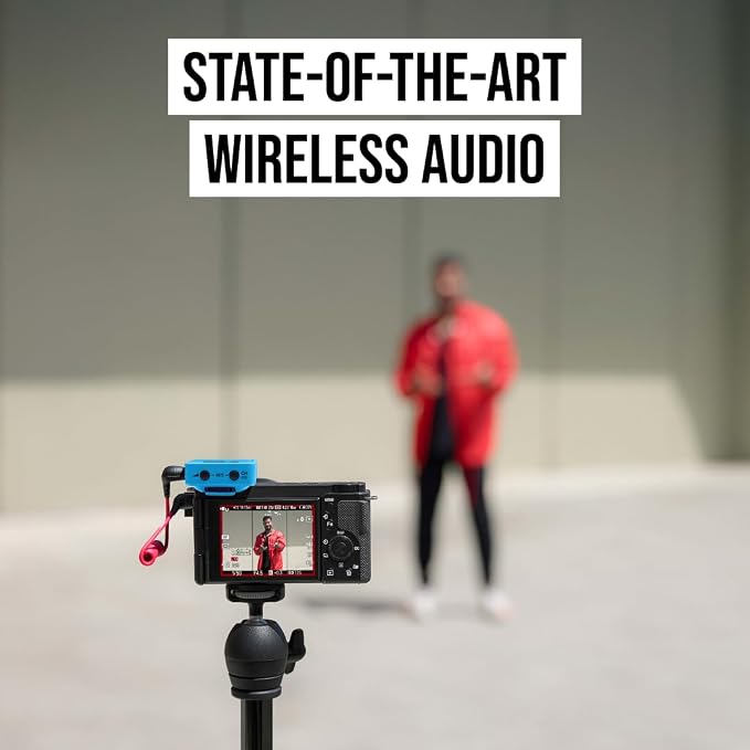 RØDE Wireless GO (Gen 3) – Compact Wireless Mic – Pristine Audio, 32-bit Float Recording, Automatic Level Control, for Phones, Cameras and Computers (Blue)