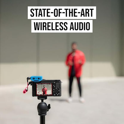 RØDE Wireless GO (Gen 3) – Compact Wireless Mic – Pristine Audio, 32-bit Float Recording, Automatic Level Control, for Phones, Cameras and Computers (Blue)