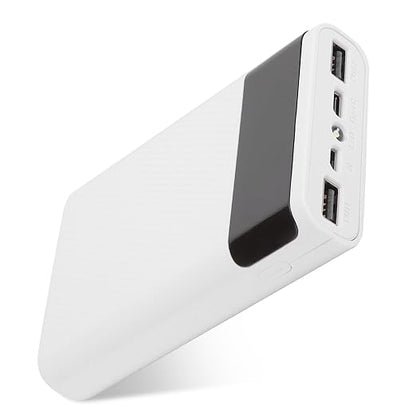 ABS Portable DIY Battery Case Kit for Charging, DIY Power Bank for All Mobile Phone, Black, 5V2A Output, Model, 85g (White)