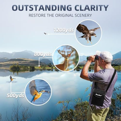 12x60 Powerfull Monoculars for Adults with Smartphone Adapter Tripod Plus Portable Bag, Larger Vision Monoculars for Adults with BAK4 Prism & FMC Lens, Suitable for Bird Watching Hiking