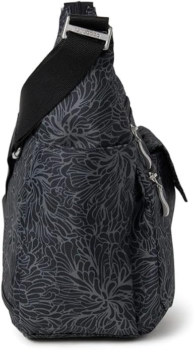 Baggallini womens Everywhere Bagg Crossbody Women 11x9 Lightweight Nylon Hobo Water-resistant Travel Bag W/Rfid