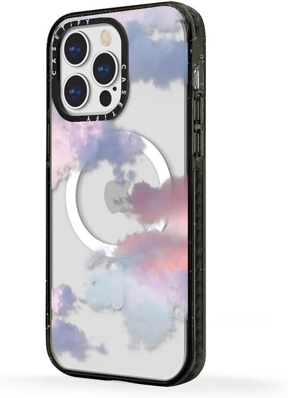CASETiFY Impact Case for iPhone 13 Pro Compatible with Magsafe - Clouds - Clear Black