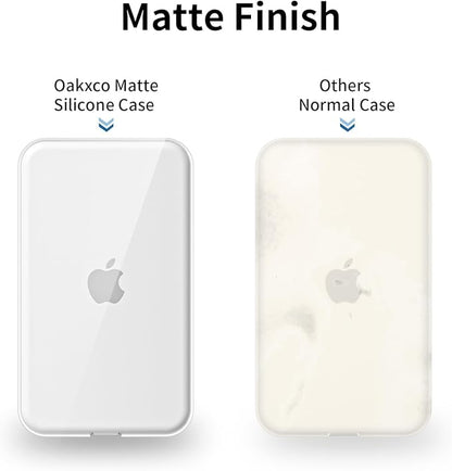 oakxco Silicone Case Compatible with iPhone Air Magsafe Battery Pack, Ultra Thin Slim Cover for 17 Air Battery Pack, TPU Rubber Scratch & Shatter Resistant Cover, Crystal Clear