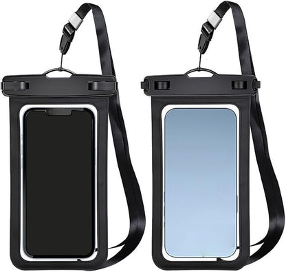 Up to 8.3" 4 Pack Multicolor Universal Waterproof Phone Pouch, Large Phone Waterproof Case Dry Bag