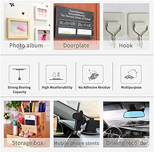 4 Mounting Tabs Round Adhesive Pads 2.75 Inches Diameter Double Sided Circle Tape Sticky Suction Tab Perfect for Wall Pictures Dashboard Toys, Windshield, GPS, Tiles, Walls