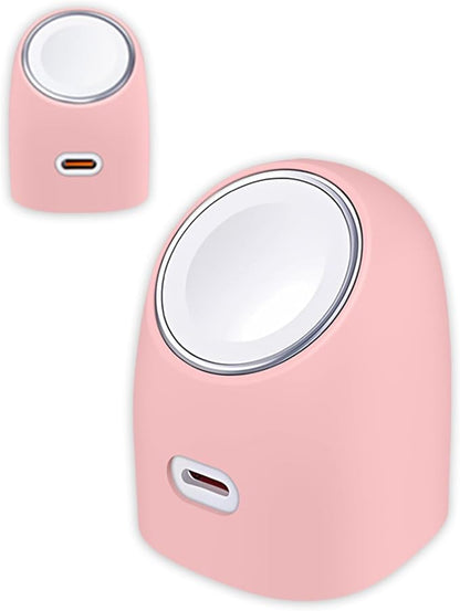 Silicone Protective Case for TORRAS Ostand 45W USB-C Charger, Full-Body Protective Cover with Precise Cutouts, Shockproof Dustproof Charging Protector Sleeve & Scratch-Resistant Sleeve (Pink)