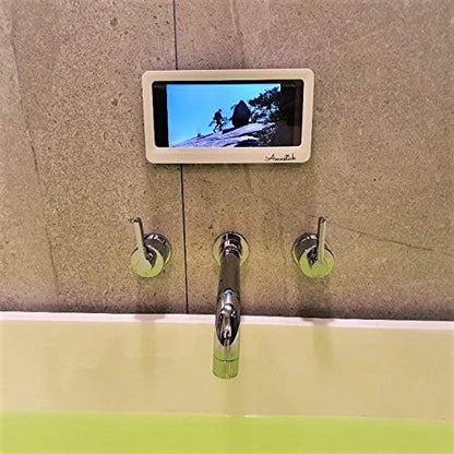 Splash Proof Smartphone Holder - Shower/Bathroom/Kitchen/Outdoor, Smartphone/Phone/Cellphone, Holder/Mount/Case, Water Resistant, Splash Proof (Blue)
