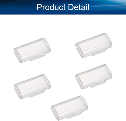 Heyiarbeit AAA Battery Organizer Box PP Battery Storage Case Battery Holder Storage for Carrying Battery Transparent 5Pcs