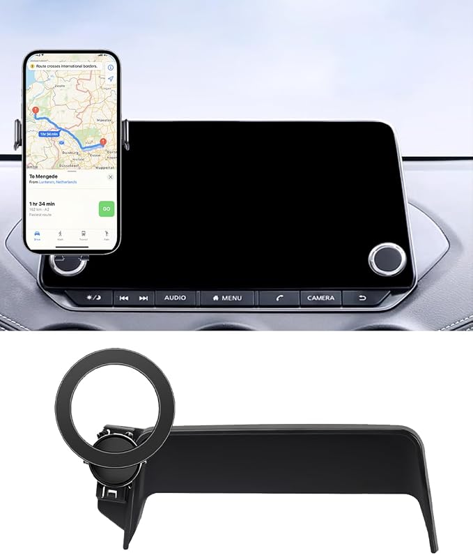 Magnetic Car Phone Holder Accessories for Nissan Altima SR SV 2019-2024 2025/Sentra SR SV 2020-2024 2025/Rogue S SV 2021-2024 2025 Dash Mount Cell Phone Holder for Most Smartphones(For 8inch Screen)