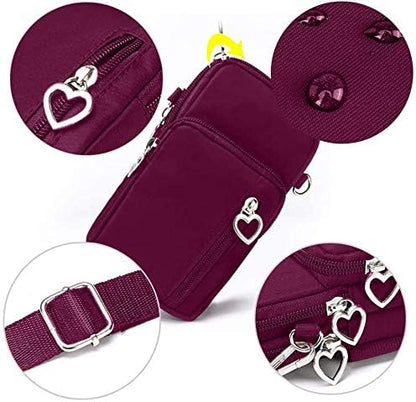 Sports Armband Outdoor Sweat-Proof Running Armbag Cross-Body Shoulder Casual Wallet Purse Gym Fitness Cell Phone Bag Key Holder for iPhone13 Pro/ 12 Pro/Xs Max/Xr,Galaxy S10 Plus, P30 Pro (#14)