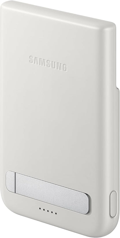 Samsung Galaxy Magnetic Wireless 5,000mAh Battery Pack, Cordless or Wired Super Fast Charging, Built-in Magnets, Sturdy Kickstand
