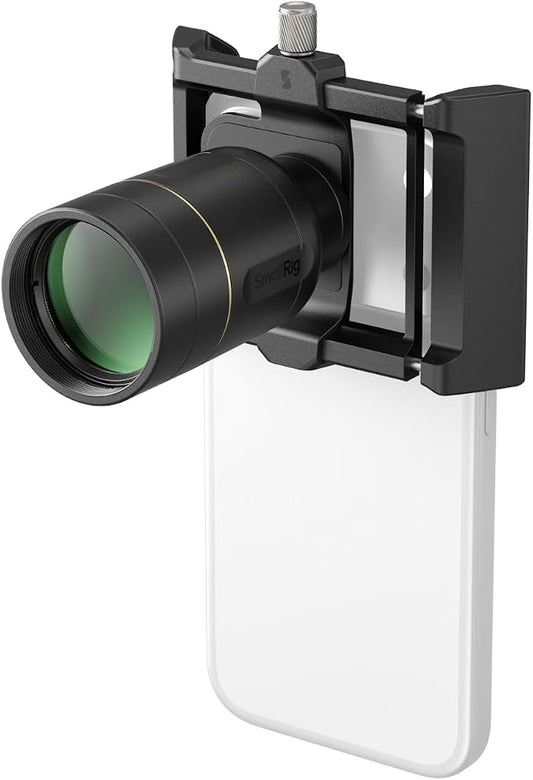SmallRig 2X Magnification Telephoto Lens & Macro Kit for iPhone 17/16/15 Pro Max, Optical Zoom Teleconverter with 2 Macro Lenses, Compatible with Smartphone 4x/5x/8x Telephoto Camera, T-Mount-5334