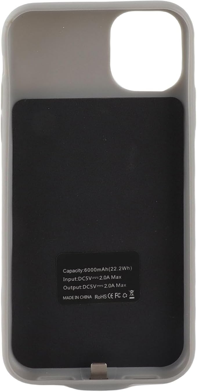 ANGGREK Phone Protective Charging Box/Cover, Phone Battery Box/Cover ABS for Office (White)