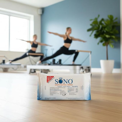 SONO Disinfecting Wipes - Medical-Grade, Alcohol-Free, No Bleach - Multi-Surface Cleaning Wipes for Home, School, Pilates, Vet Office - 960 Count (Pack of 12)