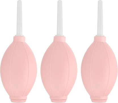 PATIKIL Soft Tip Air Blower Dust Blaster, 3 Pcs Rubber Bulb Air Pump Dust Blower Cleaner Cameras Lens Cleaning Tool with Long Nozzle for Camera Lens Computer Keyboard, Pink/White