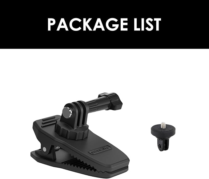CAPART Magnetic Car Sun Visor Camera Mount for DJI OSMO Action 5 Pro 4 3 Pocket 3 2, GoPro 12 11 10 9, Insta360 X4 X3 X2 GO 3 3S ACE, Action Camera Sunvisor Backpack Clamp Bike Mount, 360° Rotatable