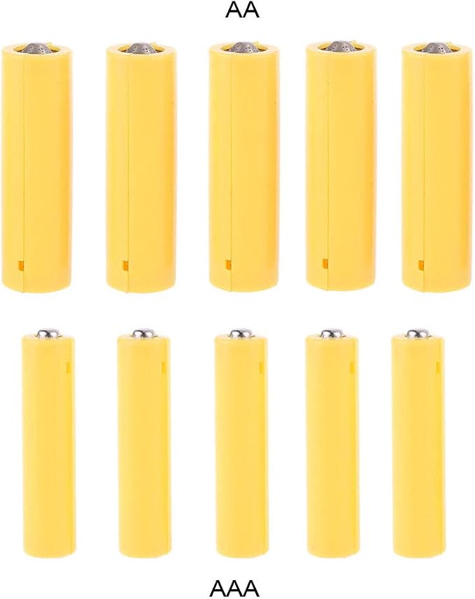 QMQJIA AA Size Fake Battery Setup for Shell Placeholder Cylinder Conductor Cell for Lithium Iron Phosphate Batt