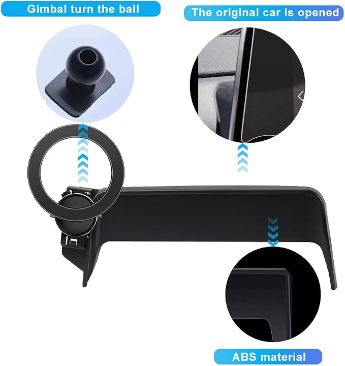 Magnetic Car Phone Holder Accessories for Nissan Altima SR SV 2019-2024 2025/Sentra SR SV 2020-2024 2025/Rogue S SV 2021-2024 2025 Dash Mount Cell Phone Holder for Most Smartphones(For 8inch Screen)