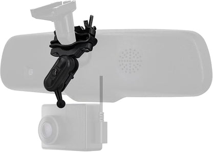 for Garmin Dash Cam Mount - Car Rearview Mirror & Handle Bar Holder for Garmin Dash Cam Mini 30/35/45/46/55/56/65W/66W/67W X110/X210/X310/Speak Plus & 17mm GPS Mount (4 Ball Head)