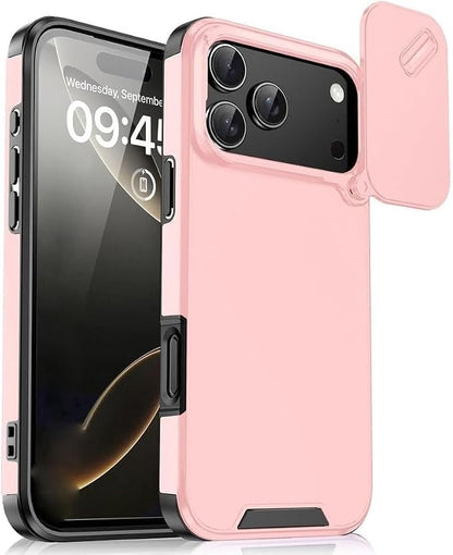 Magnetic Case for iPhone 17Pro Max/17/17Pro/17Air, Slide Camera Cover Drop Proof Cover Antiskid Slim (17,Purple) (Pink,17)