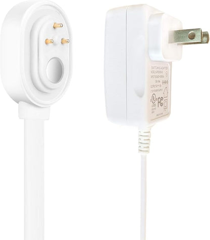 Uogw 3Pack 25FT Magnetic Charging Cable for Arlo Pro 5S 2K/Arlo Pro 4/Arlo Ultra 2/Arlo Pro3/Arlo Ultra/Go 2 Camera,Power Adapter and Power Cable,Weatherproof Outdoor - (White)