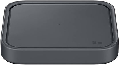 Samsung 15W Wireless Charger Single, Cordless Super Fast Charging Pad for Galaxy Phones and Devices, Compact Design, LED Indicator, USB C Cable Included, 2022, US Version, Grey