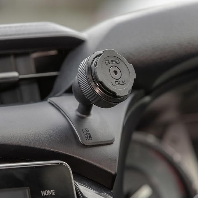 Quad Lock Adhesive Dash/Console Car Phone Holder for iPhone,Galaxy, Pixel and Universal Adaptor