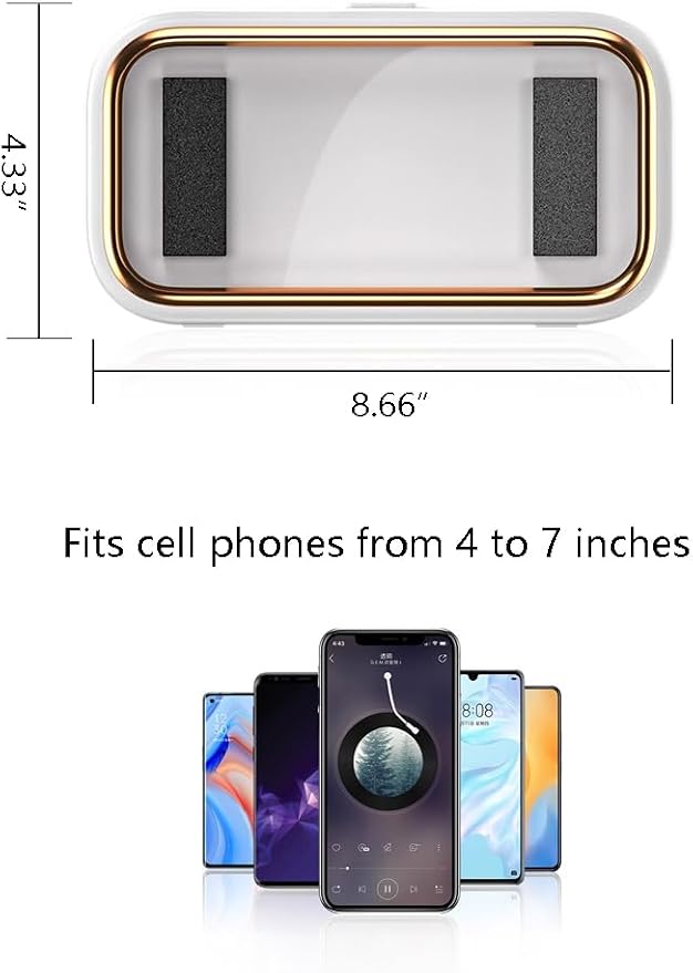 Shower Phone Holder Waterproof - 360° Bathroom Wall Phone Mount Stand Water Proof Anti Fog Case, Suitable for Phones Under 7 inches (First Generation Green)