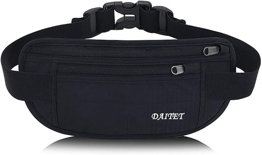 DAITET Crossbody Fanny Pack for Men&Women,Large Waist Bag & Hip Bum Bag with Adjustable Strap for Outdoors Workout Traveling Casual Running Hiking Cycling