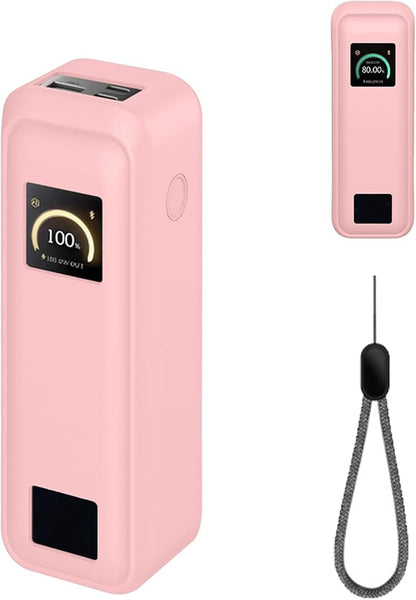 Case for Anker Prime Power Bank 20,100mAh 3-Port Portable Charger – Washable Protection Sleeve, Full Access to Charging Ports, Shockproof, Drop-Resistant, with Case-Friendly Charging[Pink]