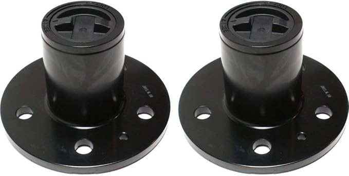 Evan-Fischer Manual Locking Hub Set of 2 compatible with Ford Ranger 90-97 Black 4.5 Bolt Circle 5-Stud 27 Splines