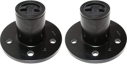Evan-Fischer Manual Locking Hub Set of 2 compatible with Ford Ranger 90-97 Black 4.5 Bolt Circle 5-Stud 27 Splines